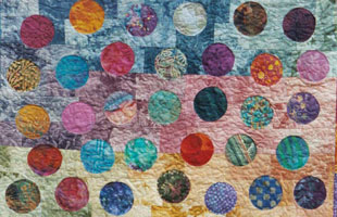 The Circle Game art quilt